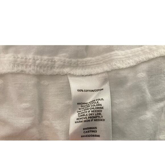 Abound Lightweight Swiss Dot Ruffle Strap Top Size XL/Extra Large in White NWT - Picture 6 of 6